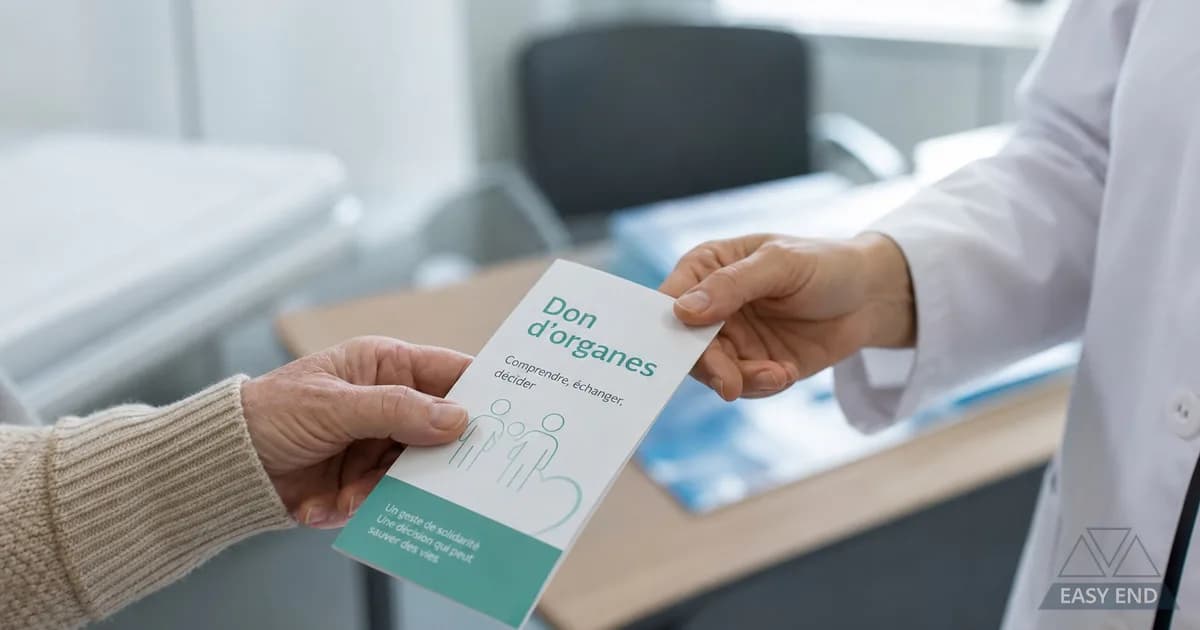 Couloir d'hôpital lumineux, illustration don d'organes et consentement présumé