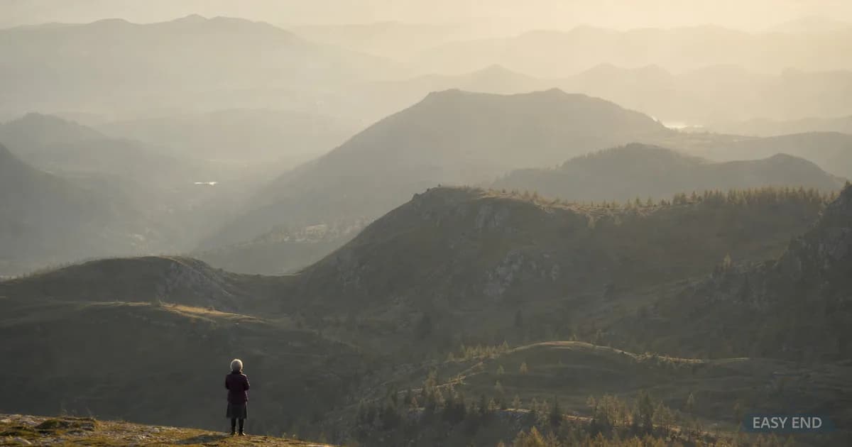 Lever de soleil sur un paysage paisible