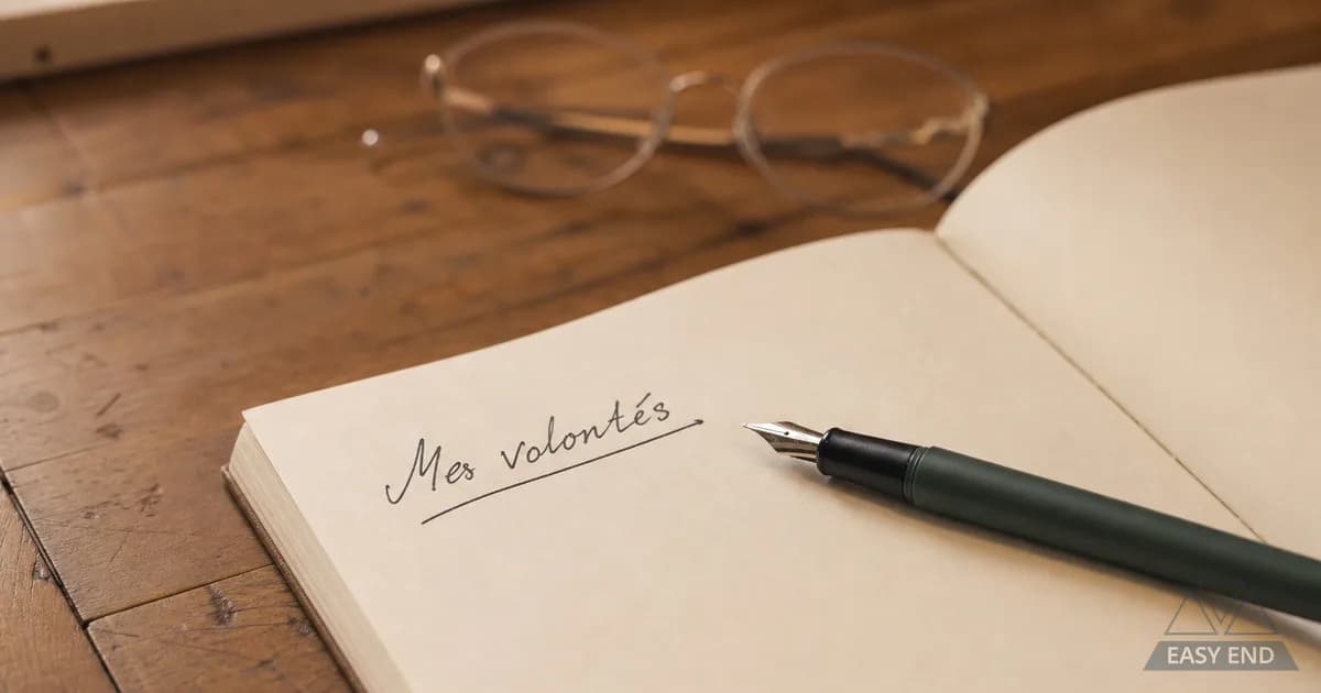Stylo, carnet et tasse posés sur une table en bois